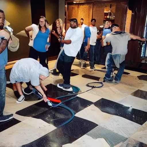 Image similar to 5 0 cent cleaning floor mobbing