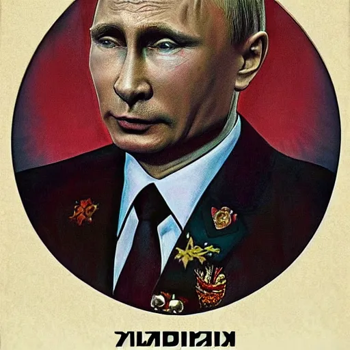 Image similar to vladimir putin became ugly retarded furry, photo - realistic, color image, 2 k, highly detailed, occult art