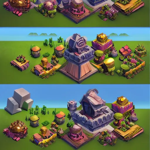 Image similar to clash of clans th 1 5 concept art