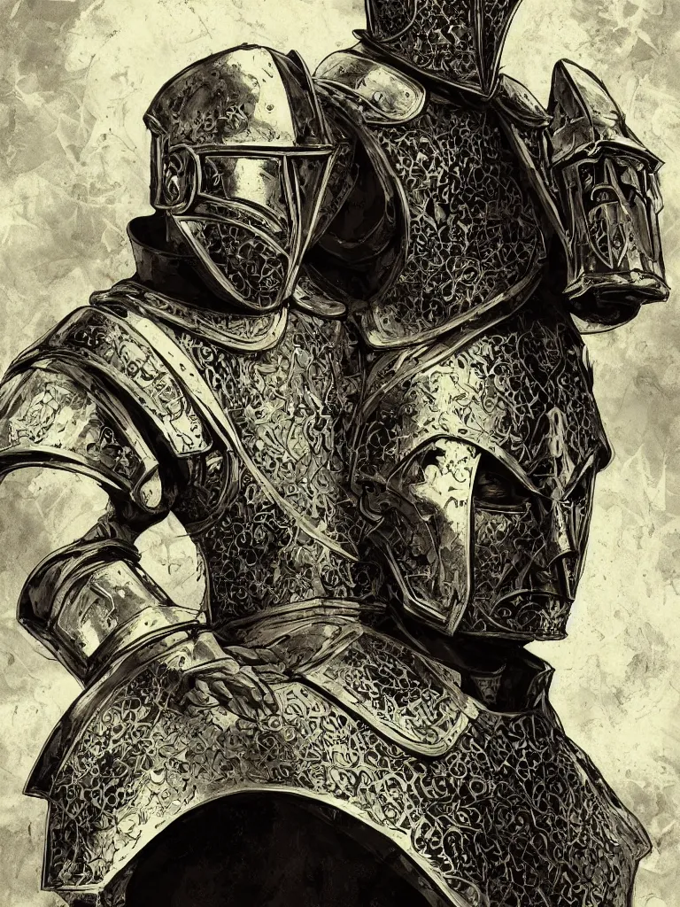 Image similar to Walter white, European beautiful luxury and evil and victorian and gothic medieval white armor knight portrait, front face, ultradetail face, ruined gothic cathedral, art and illustration by tian zi and craig mullins and WLOP and alphonse mucha, ssci-fi, fantasy, intricate complexity, human structure, hypermaximalist, fantasy character concept, dynamic lighting, shafts of golden light, f/1.2, hyperrealism 8k