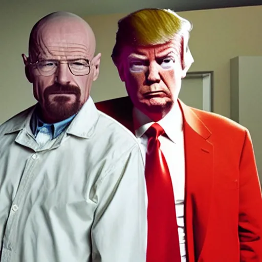 Image similar to walter white and donald trump