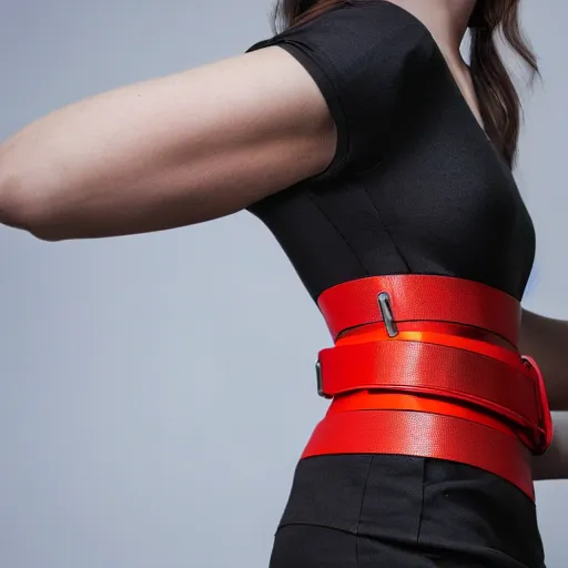 Prompt: prusa belt 3 d printer, high - end fashion photoshoot