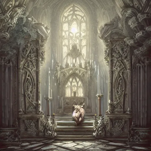 Prompt: A epic and beautiful rococo painting of a werewolf cursed inside a cathedral. Castlevania style. ultra-detailed. Anime, pixiv, UHD 8K CryEngine, octane render