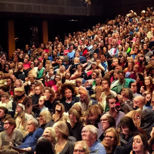 Image similar to crowded theater on fire