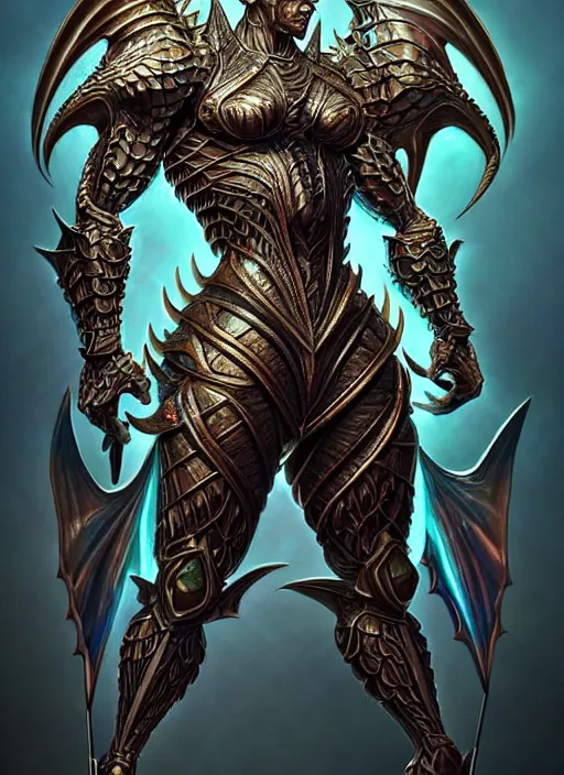 Image similar to athletic and muscular humanoid dragon!!!! draconian!! intricate ornate iridescent scale armor!! character concept art, sharp focus, octane render! unreal engine 5! highly rendered!! trending on artstation!! detailed linework!! illustration by artgerm, wlop, and chie yoshii