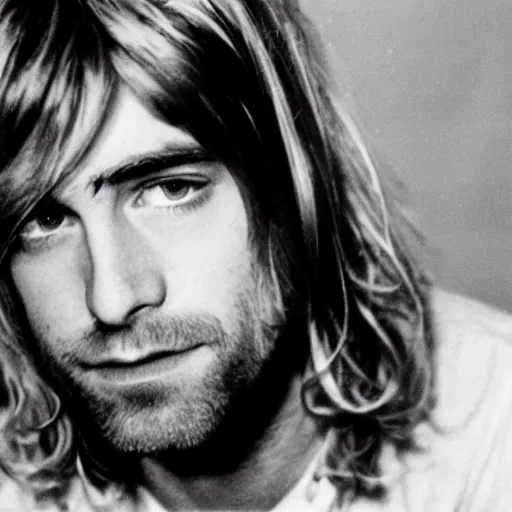 Image similar to Kurt Cobain leading singer of the Beatles