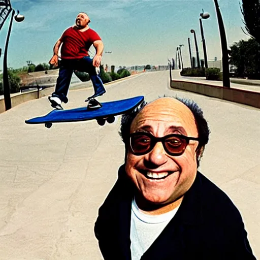 Image similar to danny devito in tony hawk's pro skater