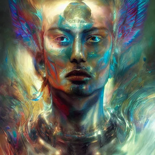 Prompt: lsd trip with krishina in his infinite forms by raymond swanland, highly detailed, bright tones