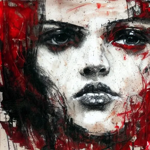 Image similar to A gorgeous red haired vixen at the club, realistic, sharp focus, 8k high definition, insanely detailed, intricate, elegant, art by Guy Denning