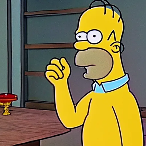 Image similar to homer simpson in the godfather