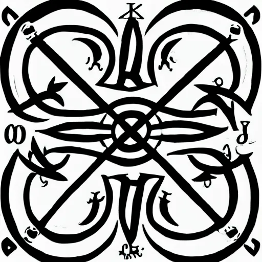 Image similar to simple occult symbol. clip art