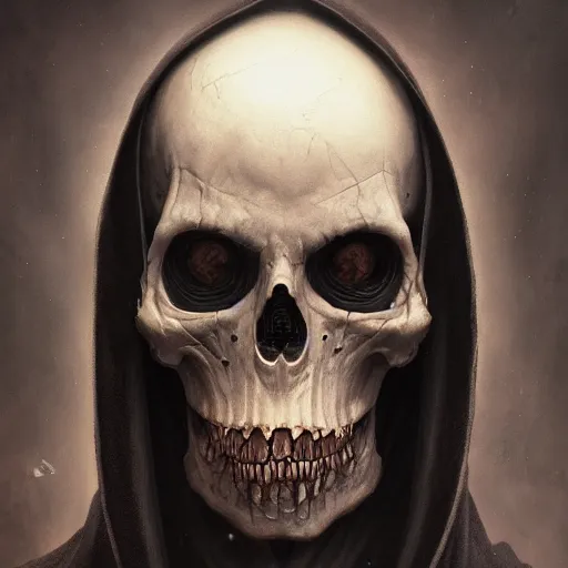 The Harbringer of death the Grim Reaper incarnate - AI Generated