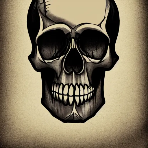 Image similar to bored skull. no background, png