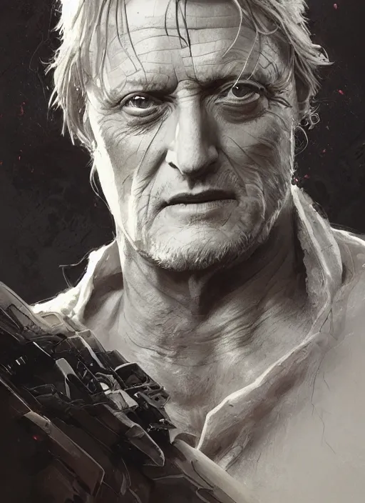 Prompt: portrait of rutger hauer, marvel comics, dark, intricate, highly detailed, smooth, artstation, digital illustration by ruan jia and mandy jurgens and artgerm and wayne barlowe and greg rutkowski and frank frazetta