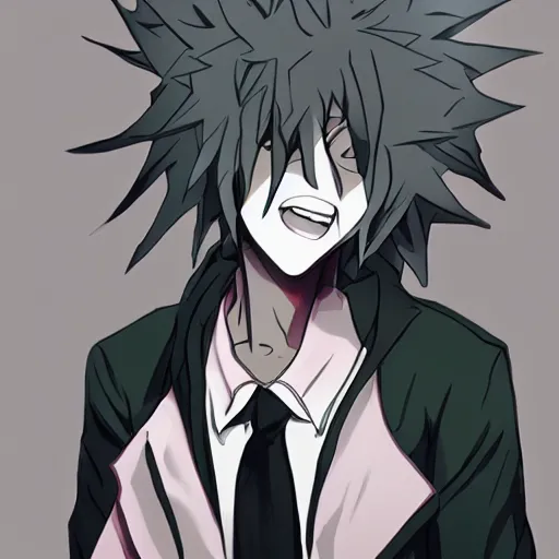 Prompt: nagito komaeda but mentally stable