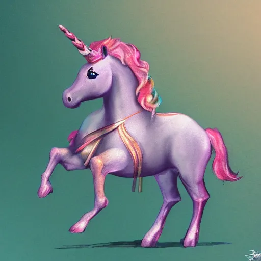 Image similar to a circus unicorn, fantasy art