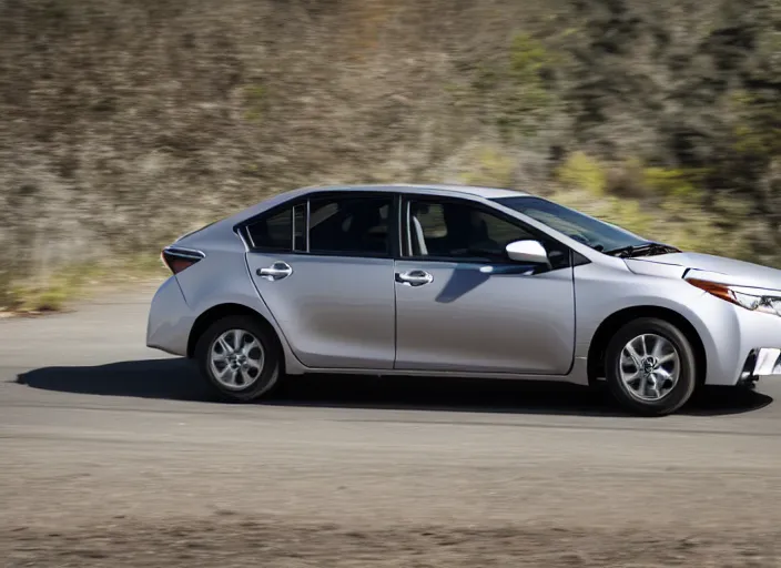 Image similar to photo still of a toyota corolla with full wing doors, 8 k, 5 2 mm f 1 2