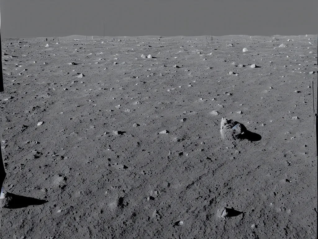 Prompt: David Attenborough on the moon