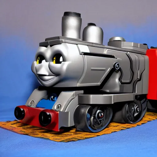 Prompt: bionicle thomas the tank engine