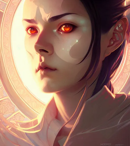 Image similar to symmetry ( naru from prey ) ultra detailed, intricate, dynamic lighting, digital art, anime, digital painting, art station, wlop, sharp focus, illustration, art by artgerm and greg rutkowski and alphonse mucha