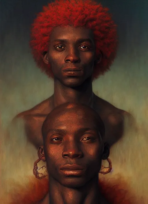 Image similar to portrait of a magical african boy, by agostino arrivabene and tom bagshaw and manuel sanjulian