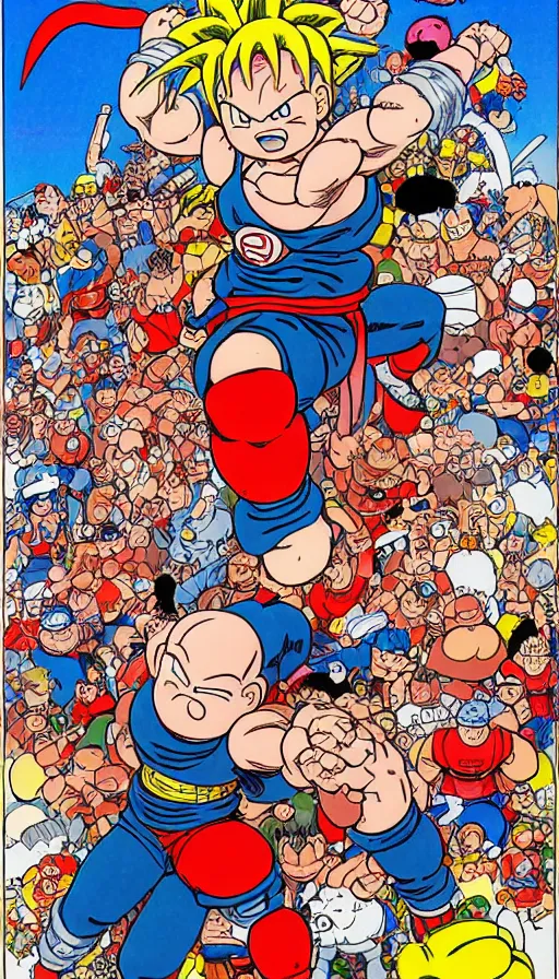 Image similar to rage, by akira toriyama