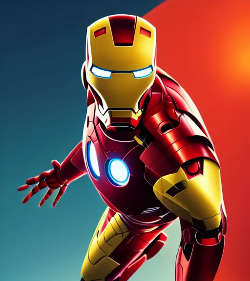 Image similar to icon stylized minimalist adam scott face iron man suit, loftis, cory behance hd by jesper ejsing, by rhads, makoto shinkai and lois van baarle, ilya kuvshinov, rossdraws global illumination