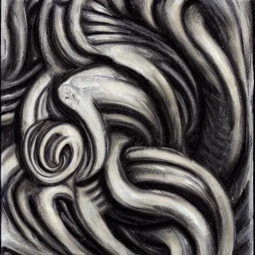 Prompt: a croissant by R H Giger