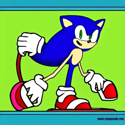 Classic Sonic Speed (N/AI generated and ALT style) by jorgefeio on  DeviantArt