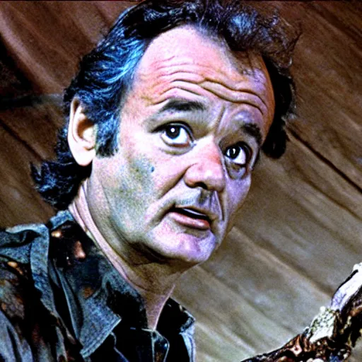 Image similar to bill murray in evil dead