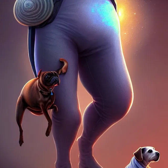 Prompt: epic professional digital art of 👖,🐌,🐶,😋, best on artstation, cgsociety, wlop, Behance, pixiv, astonishing, impressive, cosmic, outstanding epic, stunning, gorgeous, much detail, much wow, masterpiece