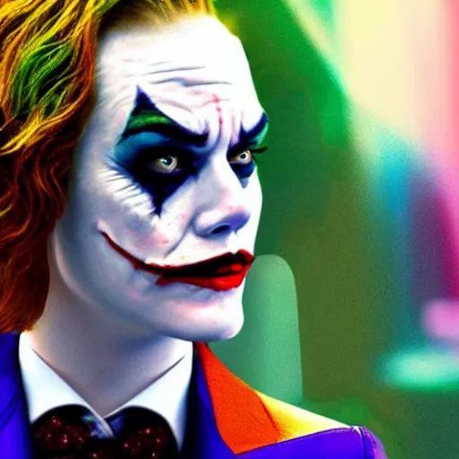 Image similar to Emma Stone as The Joker