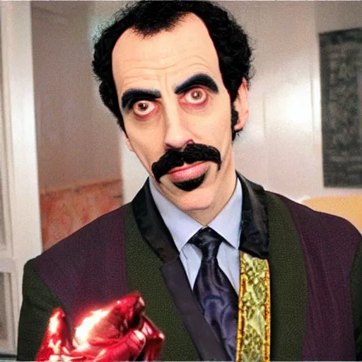 Image similar to “borat as dr strange”