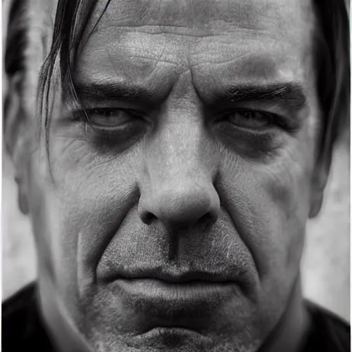 Prompt: cinematic portrait of till lindemann, intricate, elegant, by alyssa monks, highly detailed, symmetrical face, fine details, masterpiece, trending on artstation