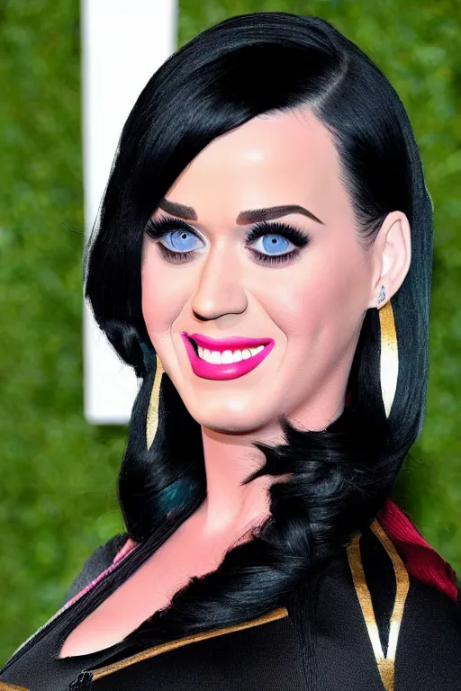 Prompt: katy perry pregnant as black widow in the avengers, portrait realistic photograph, very detailed face