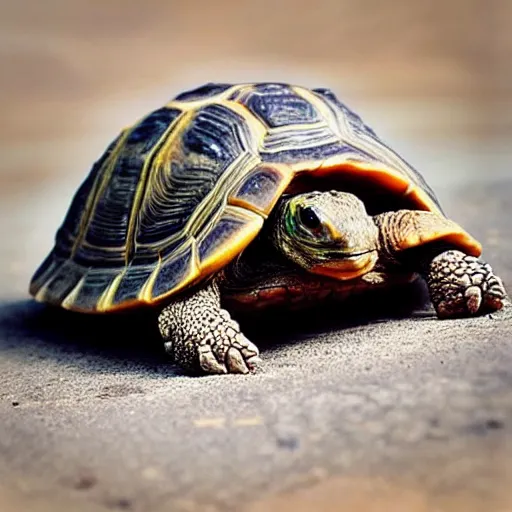 Image similar to “A cowboy tortoise”