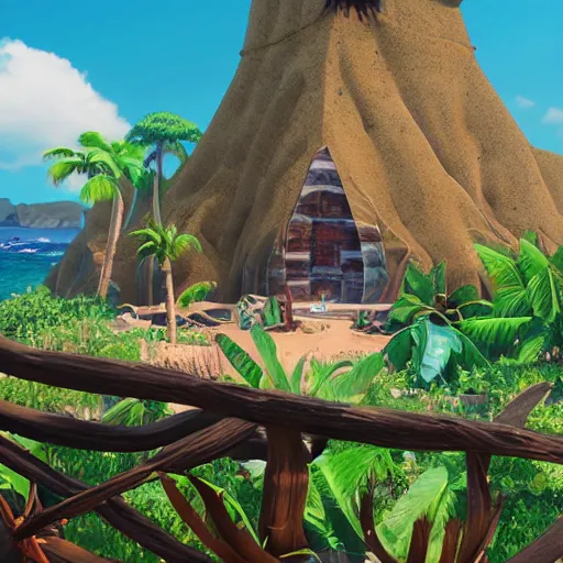 Image similar to onepiece pirate island fiesta, unreal engine, 8 k, ultra realistic, ultra detail