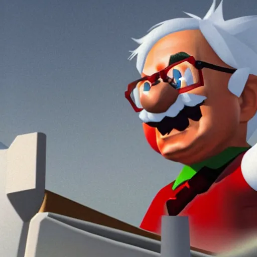 Image similar to Bernie Sanders as the final boss in Mario 64, screenshot