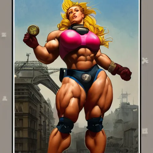 Image similar to socialist realism propaganda poster painting of thick female bodybuilder zarya from overwatch as pikachu, socialist realism, highly detailed, intricate, digital painting, artstation, sharp focus, illustration, art by jakub rozalski, greg rutkowski, artgerm, tan zi and ayanamikodon and alphonse mucha and wlop