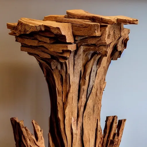 Prompt: a wood masterpiece symbolizing expectations