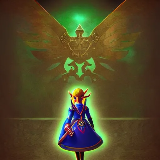 Image similar to detailed digital art of zelda, beautiful dramatic lighting.