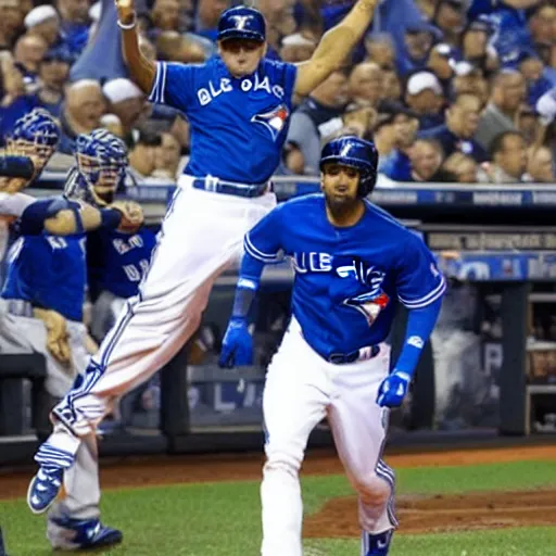 Image similar to The Toronto Blue Jays winning the World Series