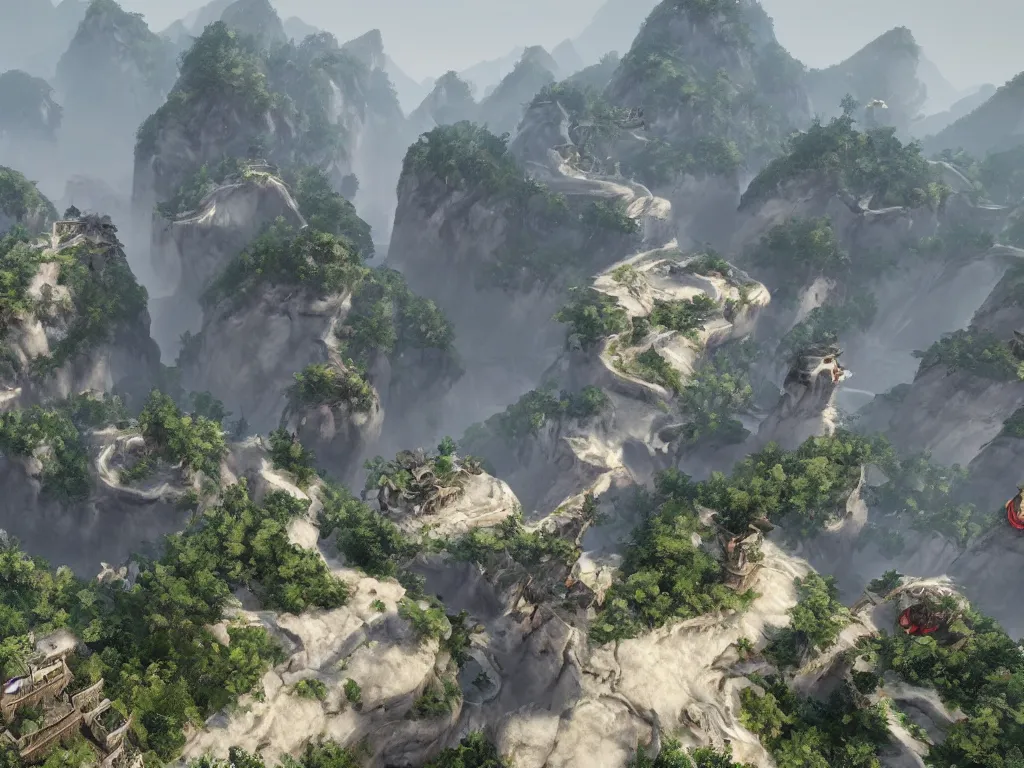 Prompt: china, hyperrealistic, 4 k, unreal engine, highly detailed, dramatic lighting, magical, beautiful