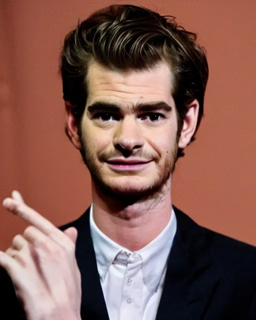 Image similar to a cursed image of andrew garfield in a dark, empty swimming pool, really scary, looking this way.