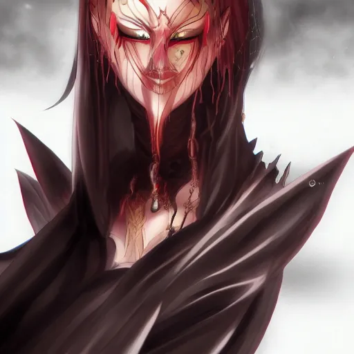 portrait of azrael angel of death, anime fantasy, Stable Diffusion