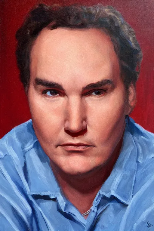 Image similar to portrait of young norm macdonald on snl, oil painting by wilson mclean, sharp focus, masterpiece, highly detailed