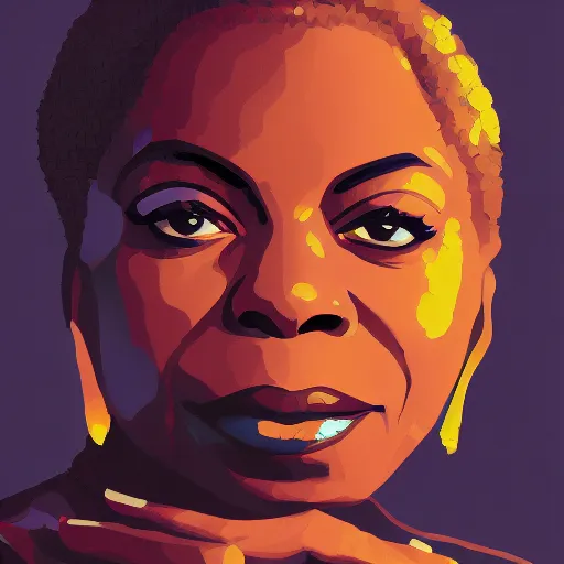 Image similar to portrait of nina simone by petros afshar, hyper real, laurie greasley, jc leyendecker and singer sargent