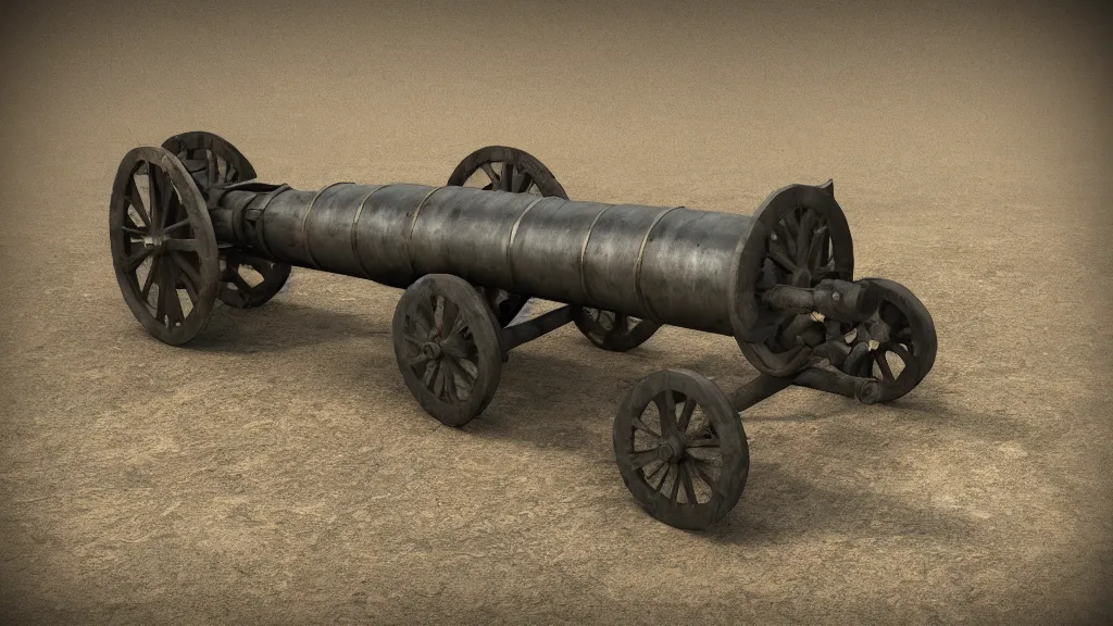 Image similar to artillery cannon, high quality, high detail, photorealistic,