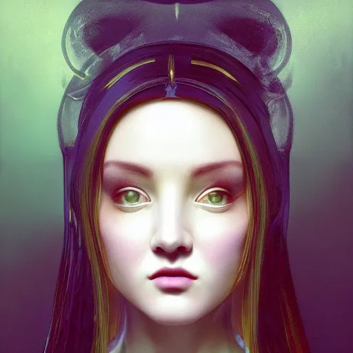 Image similar to A portrait of a beautiful and enigmatic huggy-wuggy from poppy-playtime the video game. Fancy Dress. Subsurface Scattering. Translucent Skin. Rainbow palette. defined facial features, symmetrical facial features. Opalescent surface. beautiful lighting. By Giger and Ruan Jia and Artgerm and WLOP and William-Adolphe Bouguereau. Photo real. Hyper-real. Photorealism. Fantasy Illustration. Masterpiece. trending on artstation, featured on pixiv, award winning, cinematic composition, dramatic pose, sharp, details, Hyperrealism, HD, HDR, 4K, 8K.