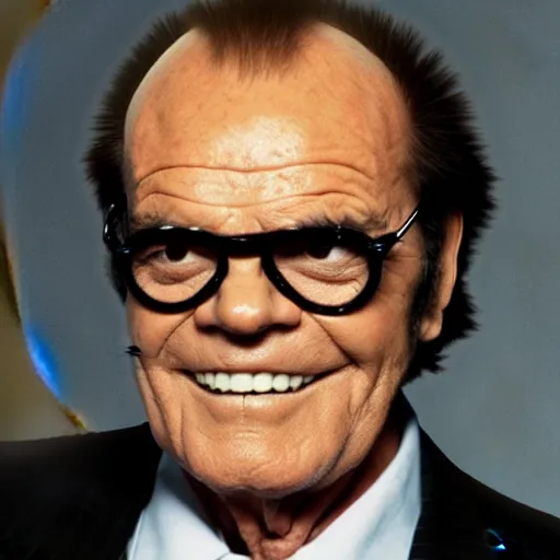 Image similar to jack nicholson, as a simpsons character